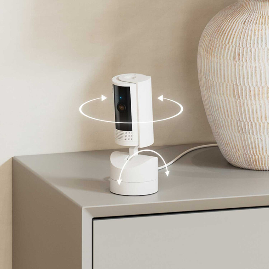 venkovní kamera plus plug-in vnitřní kamera s otočným a naklápěcím mechanismem